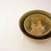 Set of 2 Nesting Bowls in Golden Ochre by Nstarstudio