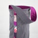 Patchwork Wine Tote Bag - Wine Carrier - in Pink and Magenta by Nstarstudio