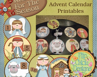 Nativity Muffin Tin Advent Calendar Printables