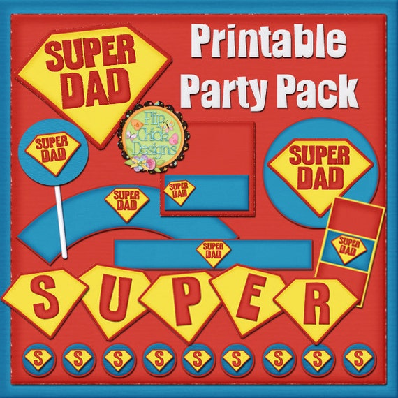 Super Dad Printable Party Pack