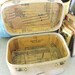 Vintage Train Case w/ Decoupage Lining- Classic Vintage