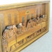 Vintage Handcarved Wood Last Supper Relief Plaque- Vintage Religion