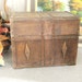 Vintage Folk Art Trunk - Ranch Cabin
