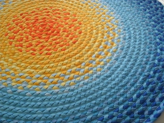 READY TO SHIP 50 sun rug created from organic cotton and