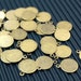 20 pcs - antique bronze disc charms/pendants setting - 12mm