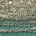 3 feet - White Gold Plating Drawn Cable Chain - 2.4 x 4.0mm - soldered links - CHN0739