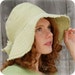 Spring Green Wide Brimmed Cloche Hat