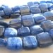 Kyanite Beads 14mm Steel Blue Smooth Squares - (Last 8 Pieces)