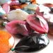 Crab Agate Beads 30 x 20mm Burnt Multi Colored Faceted Teardrops - 6 Pieces