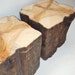 Burned (by a fire) Side Tables