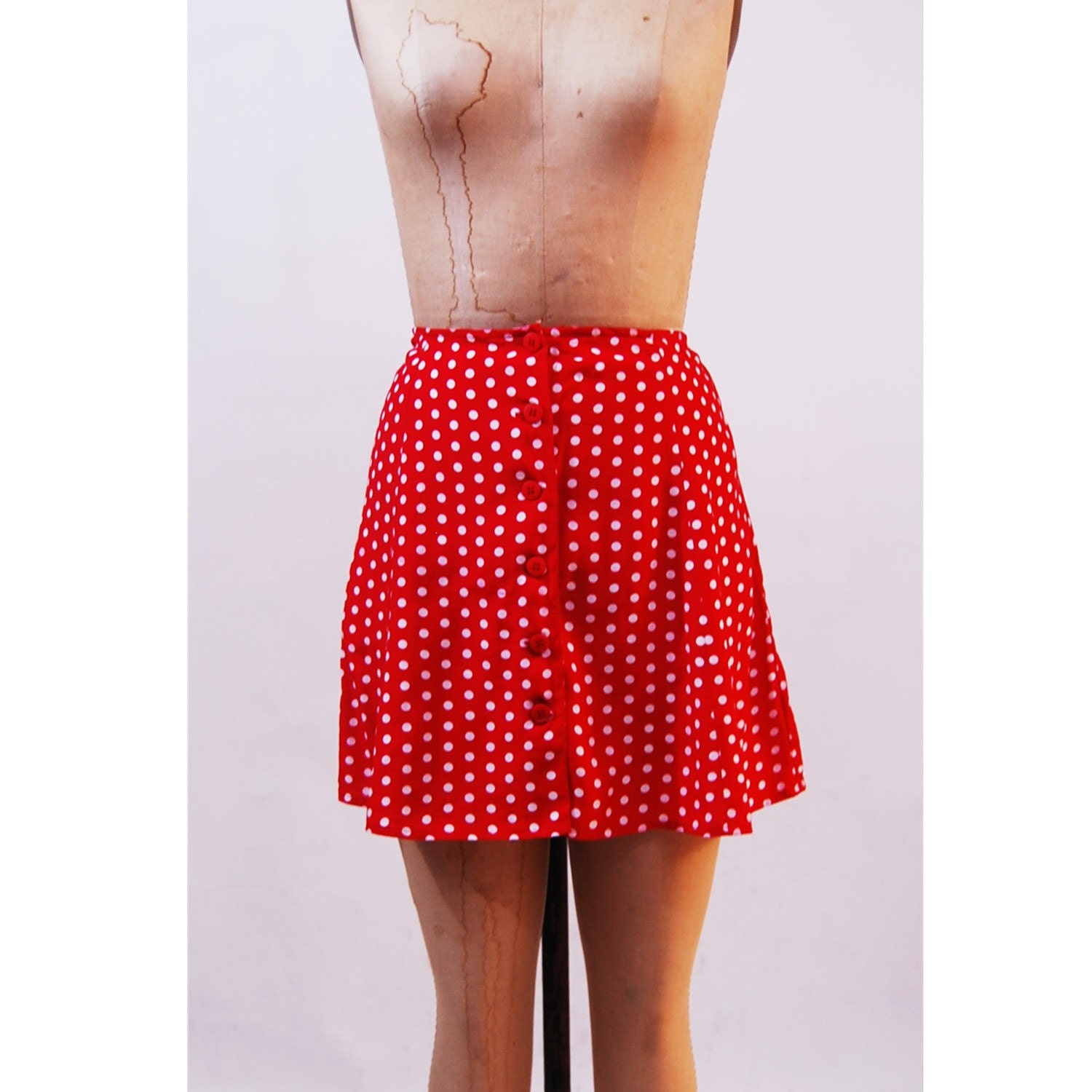 70's Polka Dot Minnie Mouse Skirt