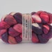 ooak BERRY - hand-dyed silk / merino top 4.4 oz