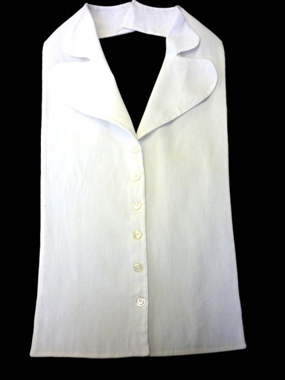 Vintage 1940s Dickie Collar Yoke Insert White by VintagePickle