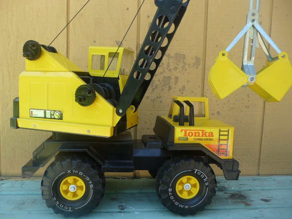 Vintage Metal Tonka Truck And Crane   Il Fullxfull.242936694 