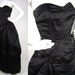 Reserved for JOanne until 09/21/12 Gown / Strapless Gown / Evening Gown / Black / Harlequin / Small B34 / 1950s