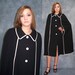 SALE 30 PERCENT OFF 60s Lilli Ann Knits Black White Trim Cape Coat M