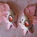 Vintage Miller Studio Pink Chalkware Bathroom Fish 1970 Set of 2