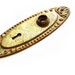 Vintage Silver Oval Back Plate ( ET53 )
