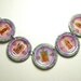 Funky Virgen de Guadalupe 5 Bottle Cap and Leather Necklace