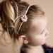 Flower Headband. JOSIE- Pretty in Pink. Skinny Elastic. Briar Rose. Newborn. Baby. Girl. Adult.