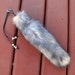 Real Beautiful Pearl Fox Tail Keychain