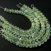 Prehnite Faceted Roundel Semi Precious Gemstone Beads (Quality B) / 31 pieces / CODE 382