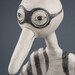 Bird Hanging Sculpture, Original Art Doll, Design Art Object, Art, Sculpture, Drawing on Clay, Bird Sculptures, Birds, Vogel Skulptur, 雕塑