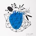 Heart and Plants Geometry DRAWING - You Caught My Heart