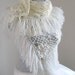 Cream mohair tringle shawl.. wedding bridal shawl.knitting, fashion, necktie, shrug, wrap, stole, capelet, black, women, scarflette