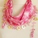 Christmas gift -Traditional Turkish Yemeni Oya SUGAR PINK Scarf,authentic, romantic, elegant, fashion,weddings,bridal,vintage,rustic