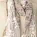 NEW...Fabric-Tulle Rectangle Scarf ..authentic, romantic, elegant, fashion