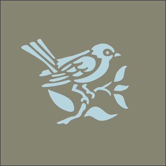 Items similar to The Artful Stencil, Bird 1 Stencil, 6 in. by 5 in.- 10 ...