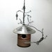 Interesting Brown Stiped Thermos Birdhouse With Keys