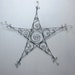 Shiny Spirals Barbed Wire Star Spring Garden Decoration
