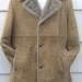 Vintage Mighty Mac Man's Tan Buttery Suede Coat w/Faux Fur Lining - 38