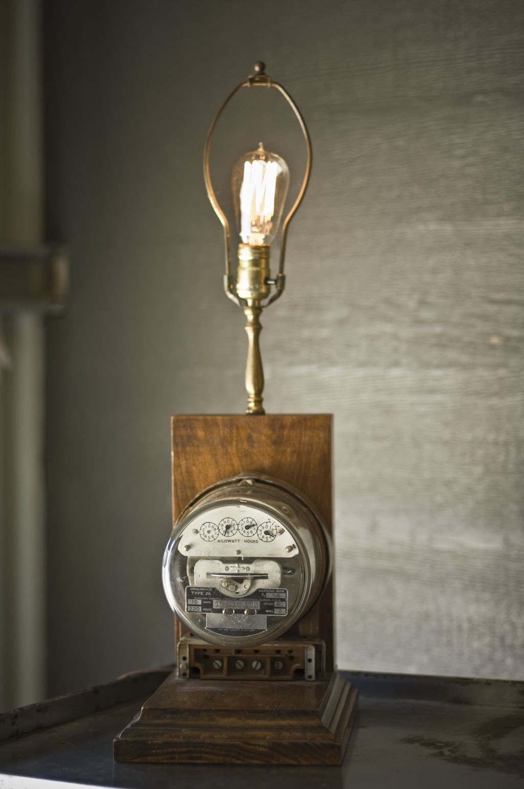 Electrical Meter Lamp by twoartdirectors on Etsy