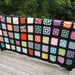 SALE vintage afghan // blanket // queen bedspread