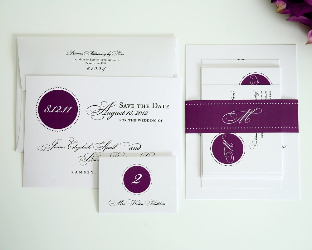 Complete Wedding Stationery Package Branded by ShineInvitations