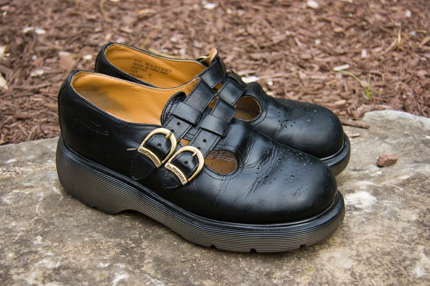 Doc Martens Black Mary Jane Shoes with Buckles UK 5 or US
