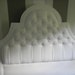 Custom listing for awill156 Diamond Tufted - Chocolate Linen brass nailhead king size