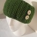 Crocheted Evergreen Headwarmer, Headband, or Earwarmer