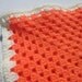 Orange Crocheted Baby Afghan Sherbert Blanket