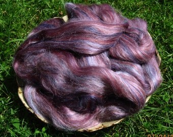 Reds Merino Tussah Silk Blend Ashland Bay Lux Roving