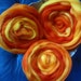 Glowing Embers Superwash Longwool Hand Painted for Spinners and Felters