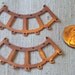 Copper-Plated Curved Drop Connector Focal (4) Patina, Industrial, Doomsday