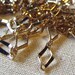 Gold Plated Steel Vintage Chain Section (24") Geometric, Retro, Art Deco