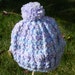 DISCOUNTED Child Size Crocheted Hat Pom Pom