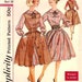 1960s Full Skirt Dress and Jumper - Vintage Sewing Pattern Simplicity 3576 - Size 18 Bust 38 UNCUT