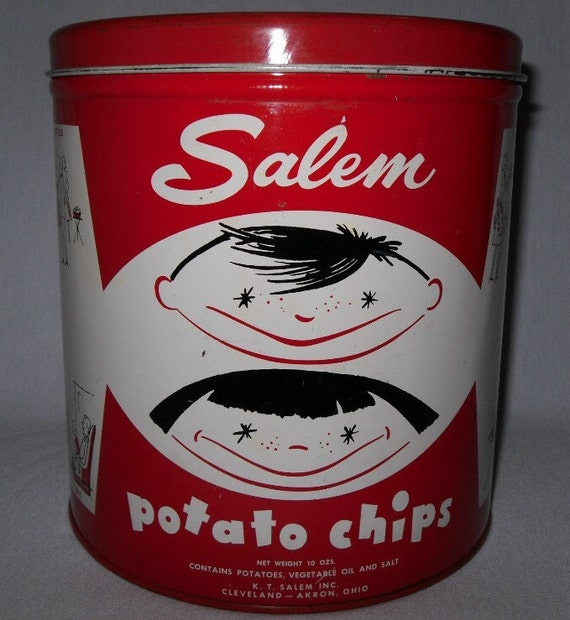 Vintage Decoware Potato Chip Canister