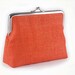 ON SALE Was 45 now 30 Tangerine orange hemp purse